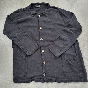 CP Shades Black Cotton Flax Tunic